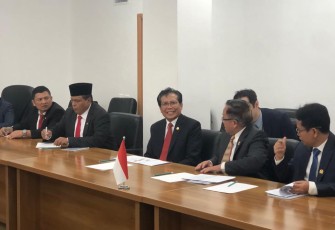 Delegasi Komite I Dewan Perwakilan Daerah Republik Indonesia (DPD) RI yang dipimpin Wakil Ketua DPD RI, Nono telah diterima dan berdialog dengan Kementerian Ekonomi Nasional Kazakhstan.