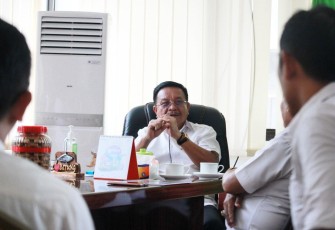 Walikota Bitung saat menerima kunjungan kepala BPMP