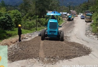 Perbaikan Jalan Nasional Batu Jomba, Tapsel