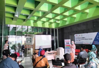 PETA saat Gelar Sosialisasi CBMF 2023 di Rumah Sakit Umum Daerah Pasar Minggu Jakarta Selatan pada hari Kamis (20/07/2023).