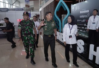 Kasum TNI bersama Pejabat Tinggi Negara saat Hadiri Rakernas HIPMI