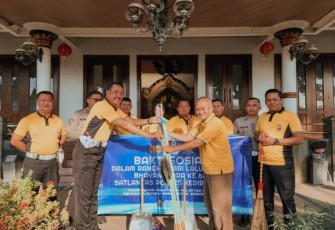 Satlantas Polres Kediri Kota Lakukan Aksi Sosial di Rumah Ibadah Secara Serentak 