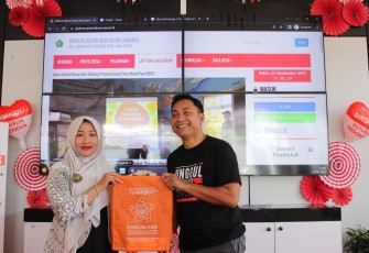 Peluncuran website atau laman digital, di ruang serba guna gedung BPSDMP (Balai Pelatihan Sumber Daya Manusia dan Penelitian) Surabaya, di Jl. Ketajen, Kec. Gedangan, Sidoarjo, Sabtu (23/9/2023).