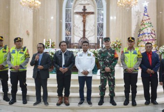 Danrem 064/MY Bersama Kapolda Banten dan Pj. Gubernur Banten saat Patroli Malam Natal di Kota Serang