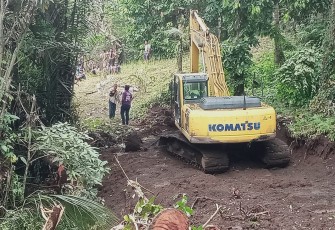 Satgas TMMD terus melakukan pembuatan jalan pertanian
