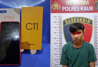 Terduga Pelaku dan Barang Bukti saat Diamankan 