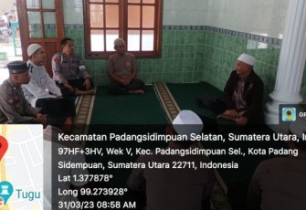 Personel bermasalah saat mengikuti Pesantren Kilat (Sanlat), didampingi Si Propam Polres Tapsel.