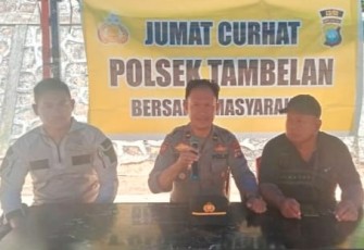 Kapolsek Tambelan Tampung Keluhan Masyarakat Tentang Suara Bising Kendaraan Bermotor Saat Jumat Curhat