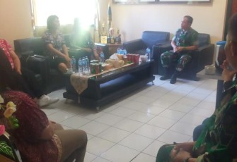 Dandim 1310/Bitung saat pimpin rapat kordinasi