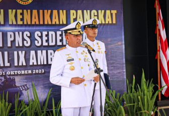 Komandan Pangkalan Utama TNI Angkatan Laut IX Ambon Brigadir Jenderal TNI (Mar) Said Latuconsina, M.M., M.T., M.Tr.Opsla 