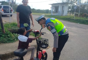 Kasat Lantas Polres Aceh Timur Imbau Tidak Digunakan di Jalan Raya