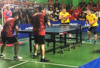 Final Tenis Meja Eksekutif Pornas XVI Korpri di Semarang
