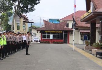 Waka Polres, Kompol Rahman Takdir Harahap, SH, pimpin Upacara peringati Hari Pahlawan ke-78, Jumat (10/11/2023) pagi