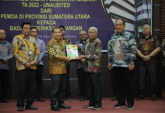 Bupati Asahan Serahkan LKPD Kepada BPK Perwakilan Sumut