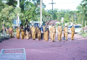 Bupati Asahan Pimpin Apel Gabungan