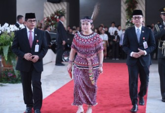 Puan di Gedung Nusantara, Kompleks Parlemen, Senayan, Jakarta, Rabu (16/8/2023).