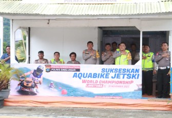 Polres Simalungun Dirikan Pos Pam di Pagoda Parapat
