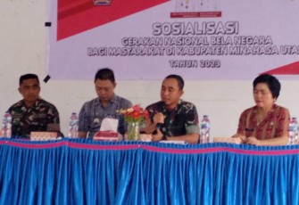 Dandim 1310/Bitung saat memberikan materi