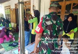 Sertu Imam Mahfud adalah salah satu anggota Koramil Tipe B 0802/15 Mlarak, Kodim 0802/Ponorogo yang setiap hari bertugas menjadi Bintara Pembina Desa (Babinsa) Serangan, Kecamatan Mlarak, Kabupaten Ponorogo dan selalu aktif membantu kegiatan yang ada di desa tersebut
