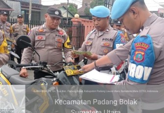 Propam Polres Tapanuli Selatan (Tapsel), laksanakan cek kenderaan dinas personel, baik roda dua dan empat di Polsek Padang Bolak serta Dolok, Selasa (14/3/2023) pagi.