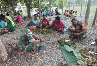 Babinsa Koramil 1710-02/Timika Gelar Komsos Bersama Warga Binaan