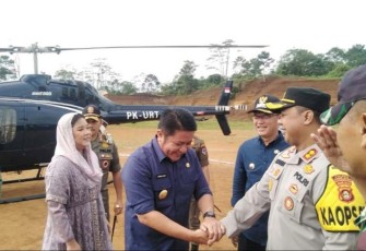 Gubernur Sumatera Selatan saat tiba di Kota Pagar Alam 