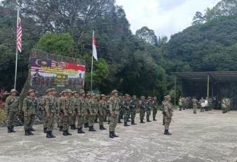 Upacara Penutupan Patroli Terkoordinasi Antara Satgas Yonarmed 19/105 Trk Bogani Dengan TDM.