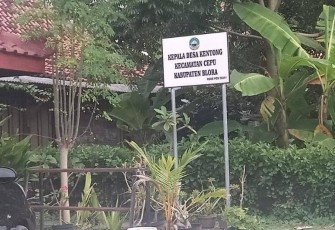 Desa Kentong kecamatan Cepu