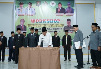 Bupati Asahan Lantik Pengurus Badan Wakaf Indonesia Kabupaten Asahan Periode 2023-2026