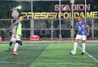 Kodam Jaya dan Polda Metro Jaya saat Gelar Pertandingan Sepak Bola