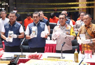 Kabareskrim dalam konferensi pers, Jumat (3/11/23).