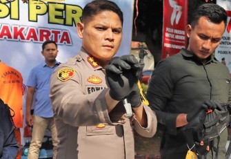 Edwar, saat menggelar konferensi pers, pada Jumat, 28 Juli 2023.