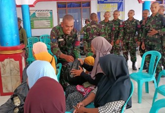 Aksi Sosial Siswa Pendidikan Pertama Tamtama (Dikmata) TNI AL Angkatan XLIII Gelombang 1 TA 2023