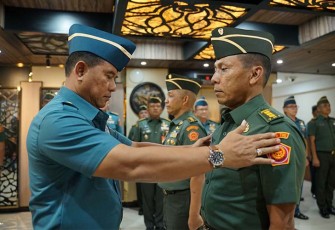Serah Terima Jabatan Paban I/Jakrenstra Srenum TNI
