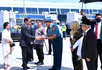 Panglima TNI saat hadiri Keberangkatan Presiden RI ke Jerman