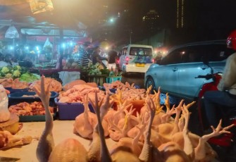 Suasana Pasar Kebayoran Lama di Malam Hari. Foto Dokumen Pribadi : Corriena Lembong
