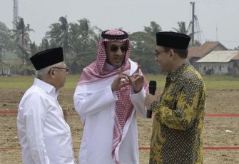 Wapres K.H. Ma’ruf Amin saat menerima Duta Besar Arab Saudi untuk Republik Indonesia Faisal bin Abdullah Al-Amudi 