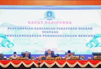 Pemerintah Provinsi Kepulauan Riau Sampaikan Ranperda Tentang Penyelenggaraan Penanggulangan Bencana