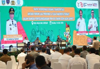 Menyongsong Pekan Olahraga Nasional (PON) XXI tahun 2024, Forum Lalu Lintas dan Angkutan Jalan (FLLAJ) Provinsi Sumatera Utara (Sumut) optimistis penyelenggaraan PON di Sumut akan berjalan lancar. Keyakinan ini mengemuka dalam Rapat Koordinasi (Rakor) Bidang Transportasi yang diadakan antara Forum LLAJ Provinsi dan Forum LLAJ Kabupaten/Kota