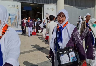 Tas selempang jemaah haji Indonesia 