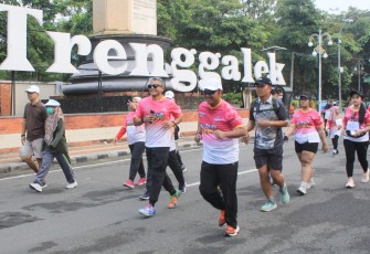 Dandim 0806/Trenggalek Semarakkan Trenggalek Economic Run 2024