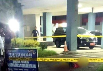 Police line TKP bunuh diri mahasiswa Fisip Unej, Rabu (25/12)