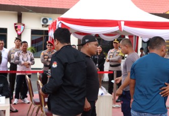 Polres Bintan Gelar Simulasi Pengamanan TPS