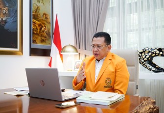 Anggota DPR RI sekaligus Wakil Ketua Umum Partai Golkar dan Wakil Ketua Umum KADIN Indonesia Bambang Soesatyo 