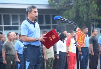 Dankoharmatau Bersama TNI-Polri Se-Wilayah Kogartap II/Bandung Jalin Kekompakan di Lanud Sulaiman