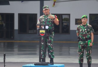 Brigjen TNI Jimmy Watuseke Pimpin Apel Pam VVIP
