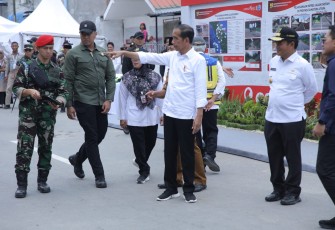 Bupati Asahan Dampingi Presiden Jokowi Resmian Jalan Inpres
