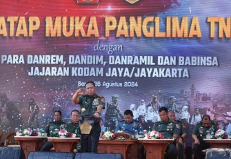 Panglima TNI Gelar Tatap Muka Bersama Satkowil Jajaran Kodam Jaya