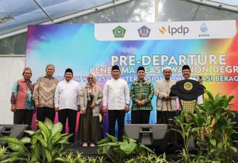 Pelepasan dilakukan secara simbolis oleh Wakil Menteri Agama Saiful Rahmat Dasuki dan Ketua Umum PBNU KH. Yahya Cholil Staquf di Jakarta, Jumat (19/01/2024).