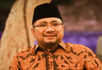 Menag Yaqut Cholil Qoumas di Jakarta, Jumat (9/2/2024).